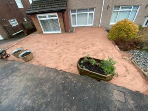 New patio area newport